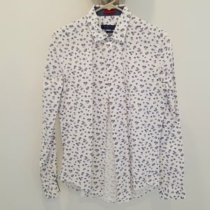 Small Zara Dress Shirt Floral Print